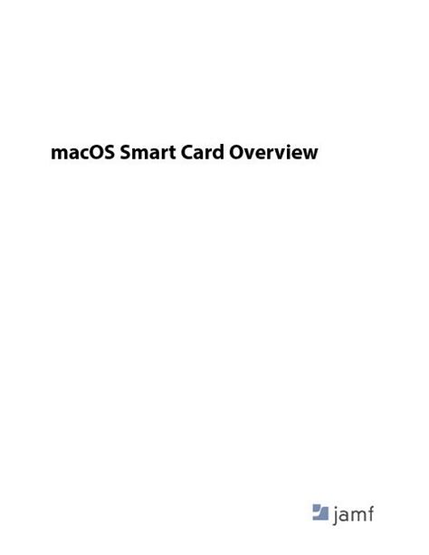 what are smart cards osx|A Contemporary Overview of Smart Card Support on macOS.